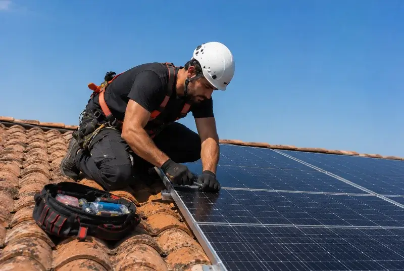Maintenance et monitoring de panneaux solaires à Saint-Bénézet