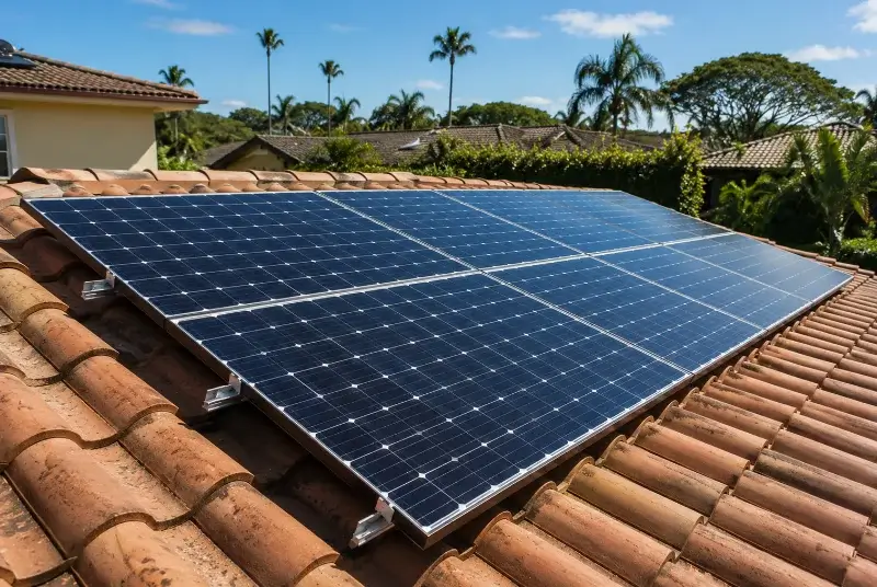 Installation de panneaux solaires à Saint-Bénézet